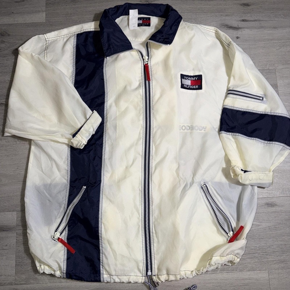 Vintage 90s Tommy Hilfiger God Body Jacket‎ XL Deadstock w/ Tag VERY Oversized
